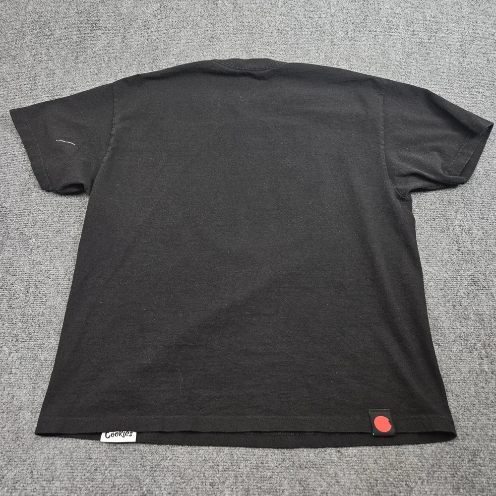 Cookies Tshirt Mens XL Black Graphic Logo Burst Streetwear Skate‎ Tee Modern